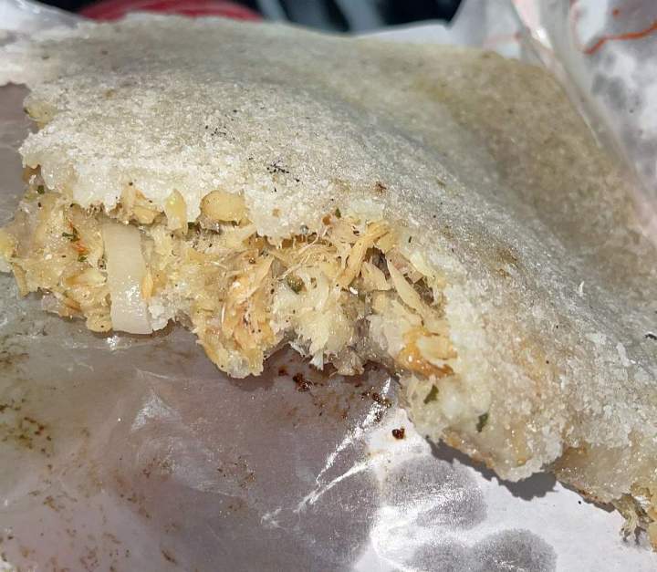 Galette de manioc garnie Guadeloupe